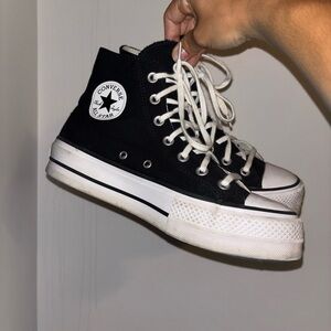 Black Platform Converse